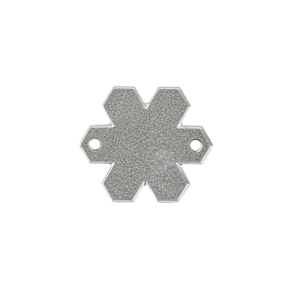 Vintage Swarovski Crystal Vitrail Light Snowflake Sew-On Rhinestone - 20mm