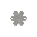 Vintage Swarovski Crystal Vitrail Light Snowflake Sew-On Rhinestone - 20mm