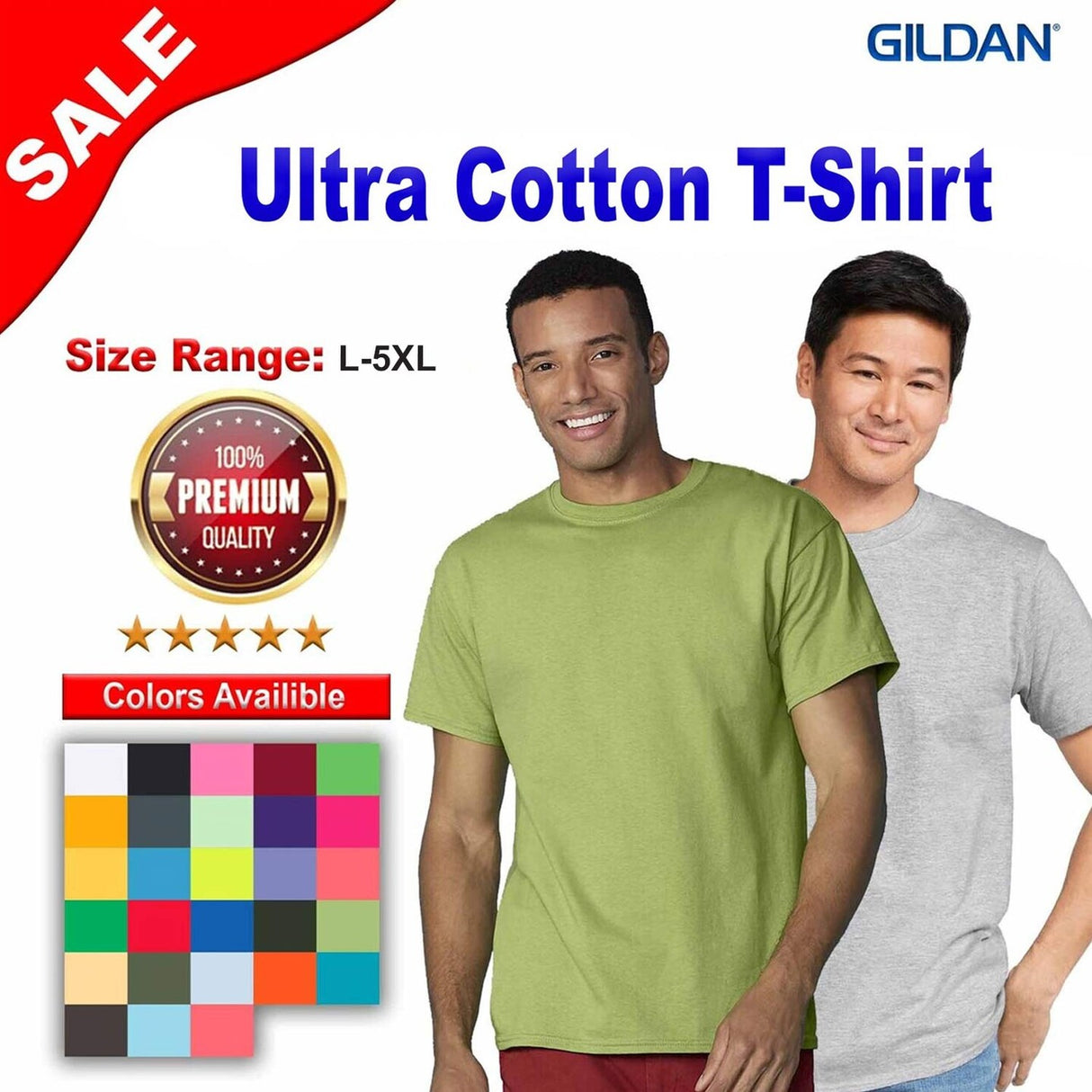 Gildan® Ultra Cotton Short Sleeve Crewneck T-Shirt
