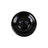 Vintage Jet Faceted Shank Back Glass Button - 35L/22mm