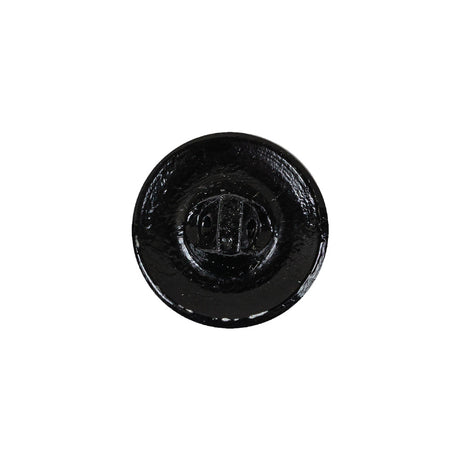 Vintage Jet Faceted Shank Back Glass Button - 28L/18mm