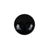 Vintage Jet Faceted Shank Back Glass Button - 28L/18mm