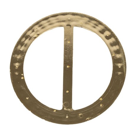 Vintage Crystal Rhinestones and Gold Circular Plastic Slider - 2.625"