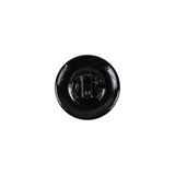 Vintage Jet Faceted Shank Back Glass Button - 22L/14mm