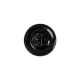 Vintage Jet Faceted Shank Back Glass Button - 25L/16mm