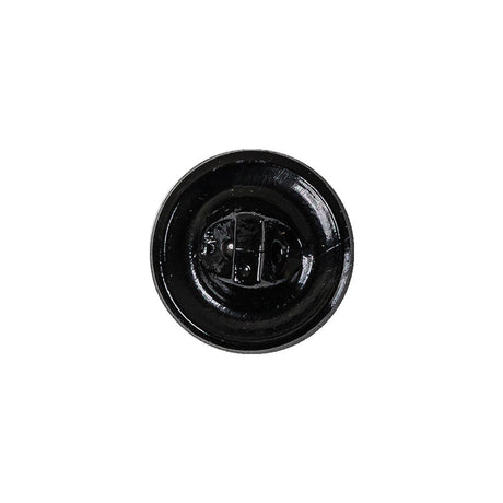 Vintage Jet Faceted Shank Back Glass Button - 25L/16mm