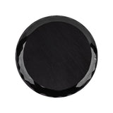 Vintage Jet Faceted Glass Button with Matte Black Center - 44L/28mm