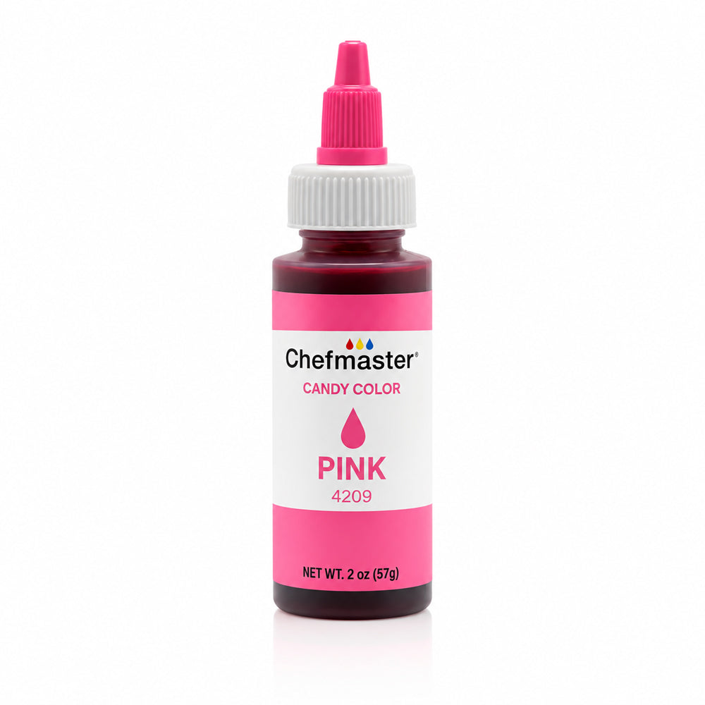 Chefmaster Pink Liquid Candy Color, 2 Oz