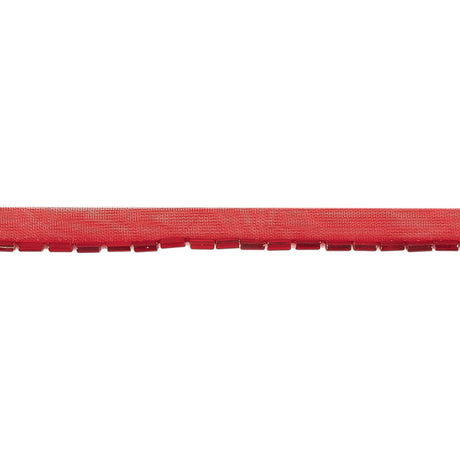 Vintage Red Bugle Beads on Red Trimming - 0.375"