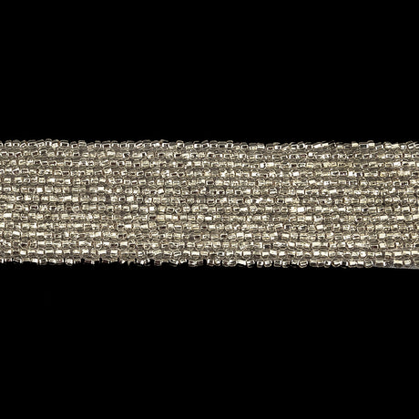 Vintage Fancy 14 Row Silver-lined Bugle Beaded Trimming - 1"