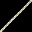 Vintage White and Silver Two Row Checkerboard Beaded Trim - 0.625"