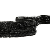 Vintage Fancy Black Bugle Beaded Trim - 1.625"