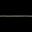 Vintage One Row Silver Ball and Silver Lined Seed Beaded Trimming - 0.25"