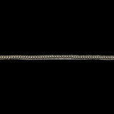 Vintage One Row Silver Ball and Silver Lined Seed Beaded Trimming - 0.25"