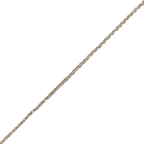 Vintage Metallic Silver Braided Trim - 0.25"