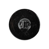 Vintage Gold and Black Swirl Glass Shank Back Coat Button - 40L/25.5mm