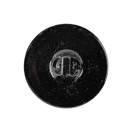 Vintage Gold and Black Swirl Glass Shank Back Coat Button - 40L/25.5mm