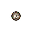 Vintage Swarovski Pearl, Multicolored Rhinestones and Gold Metal Shank Back Button - 18L/11.5mm