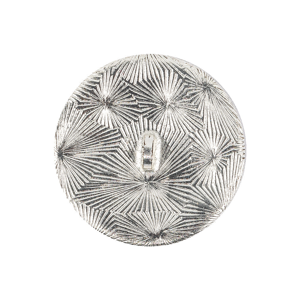 Vintage Swarovski Jet, Crystal Rhinestones and Silver Metal Shank Back Button - 40L/25.5mm