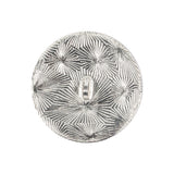 Vintage Swarovski Jet, Crystal Rhinestones and Silver Metal Shank Back Button - 40L/25.5mm