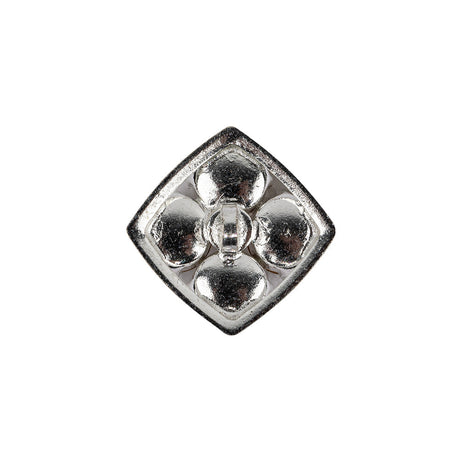 Vintage Swarovski Crystal Rhinestones and Silver Metal Square Shank Back Button - 32L/20mm