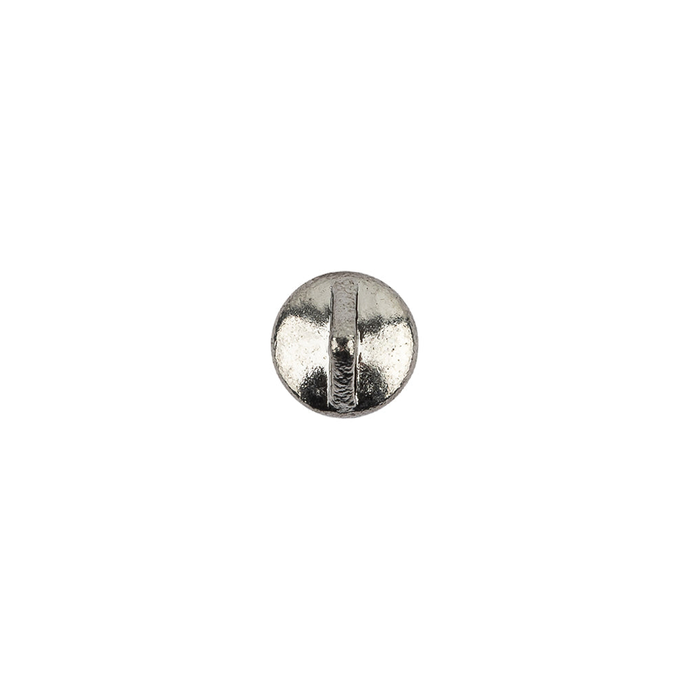 Vintage Swarovski Crystal Rhinestone and Silver Edged Self Back Button - 12L/7.5mm
