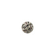 Vintage Swarovski Crystal Rhinestone and Silver Edged Self Back Button - 12L/7.5mm