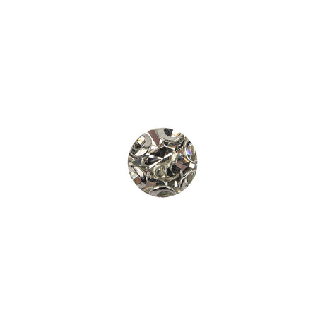 Vintage Swarovski Crystal Rhinestone and Silver Edged Self Back Button - 12L/7.5mm
