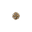 Vintage Swarovski Crystal Rhinestones and Gold Metal Shank Back Ball Button - 16L/10mm
