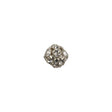 Vintage Swarovski Crystal Rhinestones and Silver Metal Shank Back Ball Button - 13L/8mm