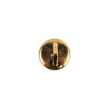 Vintage Swarovski Crystal Rhinestone and Gold Edged Self Back Button - 18L/11.5mm