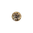 Vintage Swarovski Crystal Rhinestone and Gold Edged Self Back Button - 18L/11.5mm