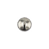 Vintage Swarovski Crystal AB Rhinestone and Silver Edged Self Back Button - 18L/11.5mm