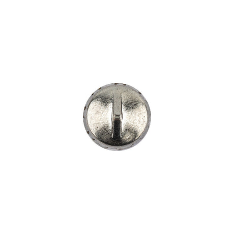 Vintage Swarovski Crystal AB Rhinestone and Silver Edged Self Back Button - 18L/11.5mm