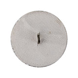 Vintage White Circle Beaded Dome Shaped Button - 44L/28mm