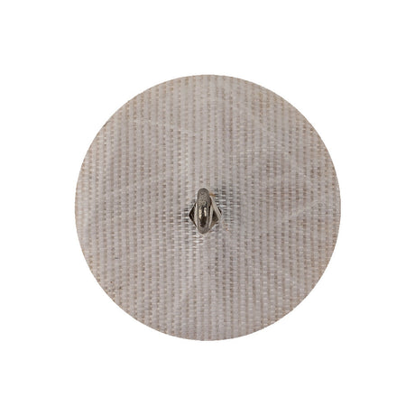 Vintage White Chop Beaded Dome Shaped Shank Back Button - 40L/25.5mm