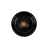 Vintage Matte Jet Smooth Top Faceted Shank Back Glass Button - 35L/22mm