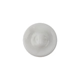 Vintage Chalk White and Crystal Rhinestones Floral Glass Button - 28L/18mm