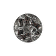 Vintage Twist Glass Shank Back Button with Silver Backing - 34L/21.5mm