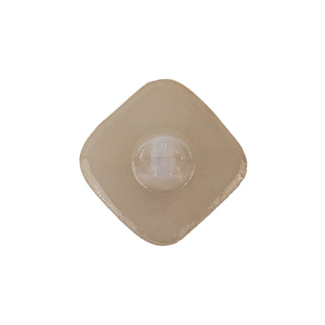 Vintage Pearl Finished Shank Back Square Glass Button with Rhinestone - 36L/23mm