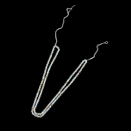 Vintage Iridescent Crystal Bead Trim - 6mm