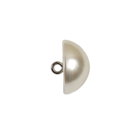 Vintage Pearl Domed Shank Back Plastic Button - 28L/18mm