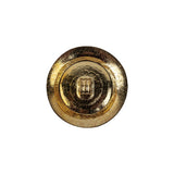 Vintage Ruby and Gilt Shank Back Metal Button - 32L/20mm