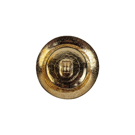 Vintage Ruby and Gilt Shank Back Metal Button - 32L/20mm