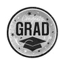 9" Graduation Party Red Congrats Grad Round Paper Dinner Plates 25 Ct.