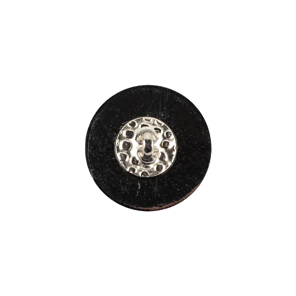 Vintage Swarovski Crystal Aluminum Foiled Dome-Shaped Shank Back Button - 28L/18mm