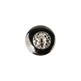 Vintage Swarovski Crystal Aluminum Foiled Dome-Shaped Shank Back Button - 22L/14mm