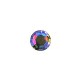 Vintage Swarovski Crystal AB and Silver Shank Back Button - 16L/10mm