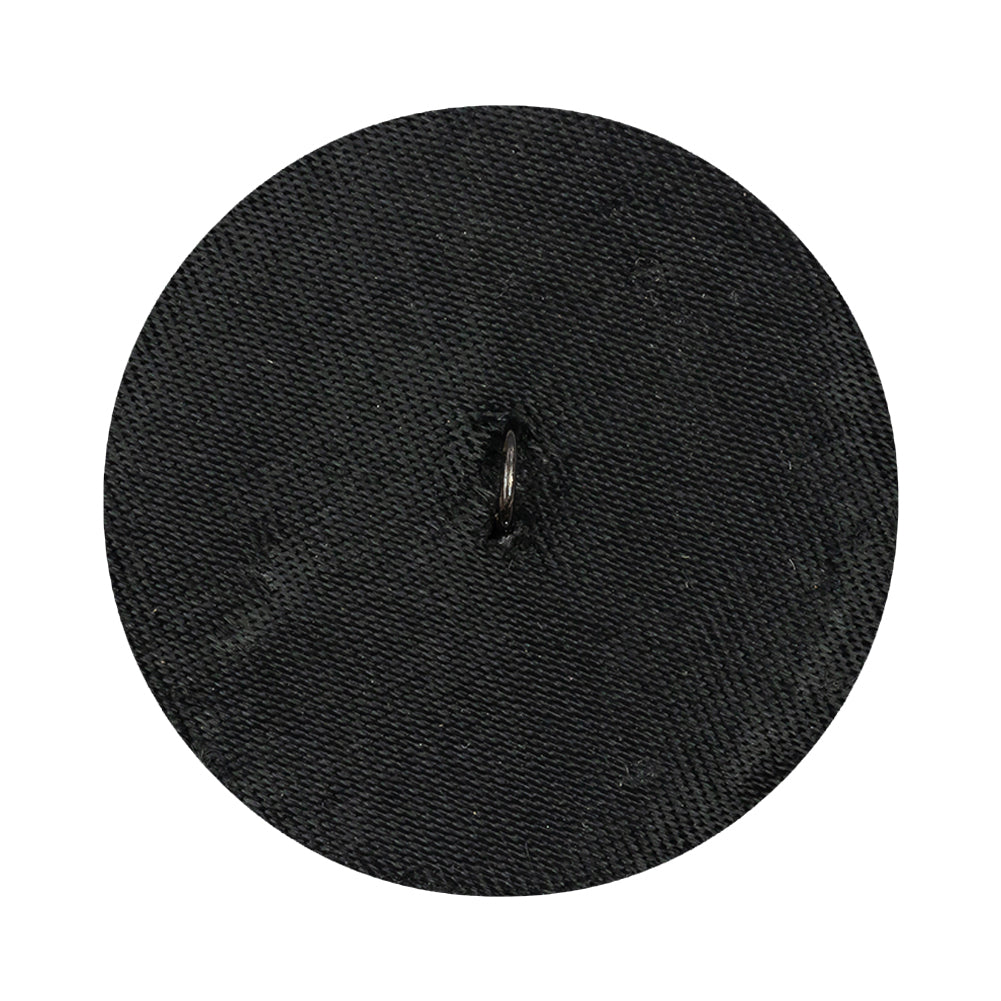 Vintage Black Chop Beaded Dome Shaped Shank Back Button - 52L/33mm