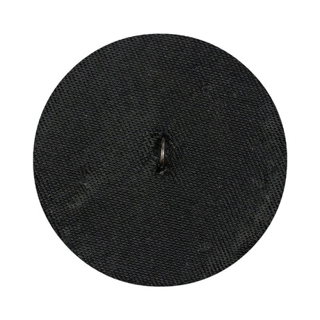 Vintage Black Chop Beaded Dome Shaped Shank Back Button - 52L/33mm